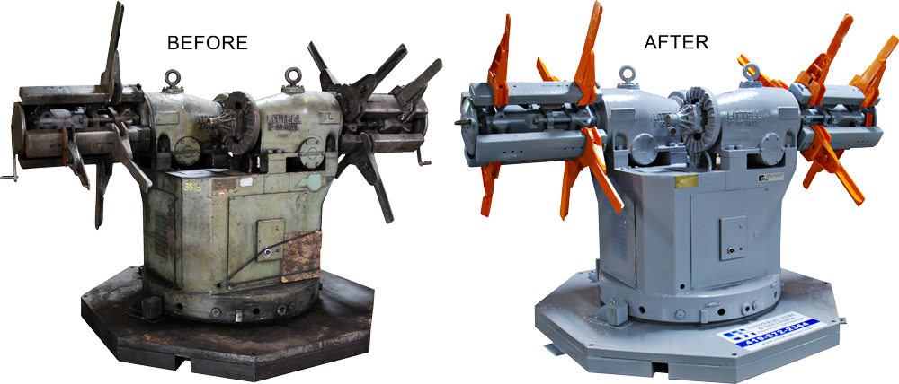 Uncoiler and Decoiler Before and After Photo