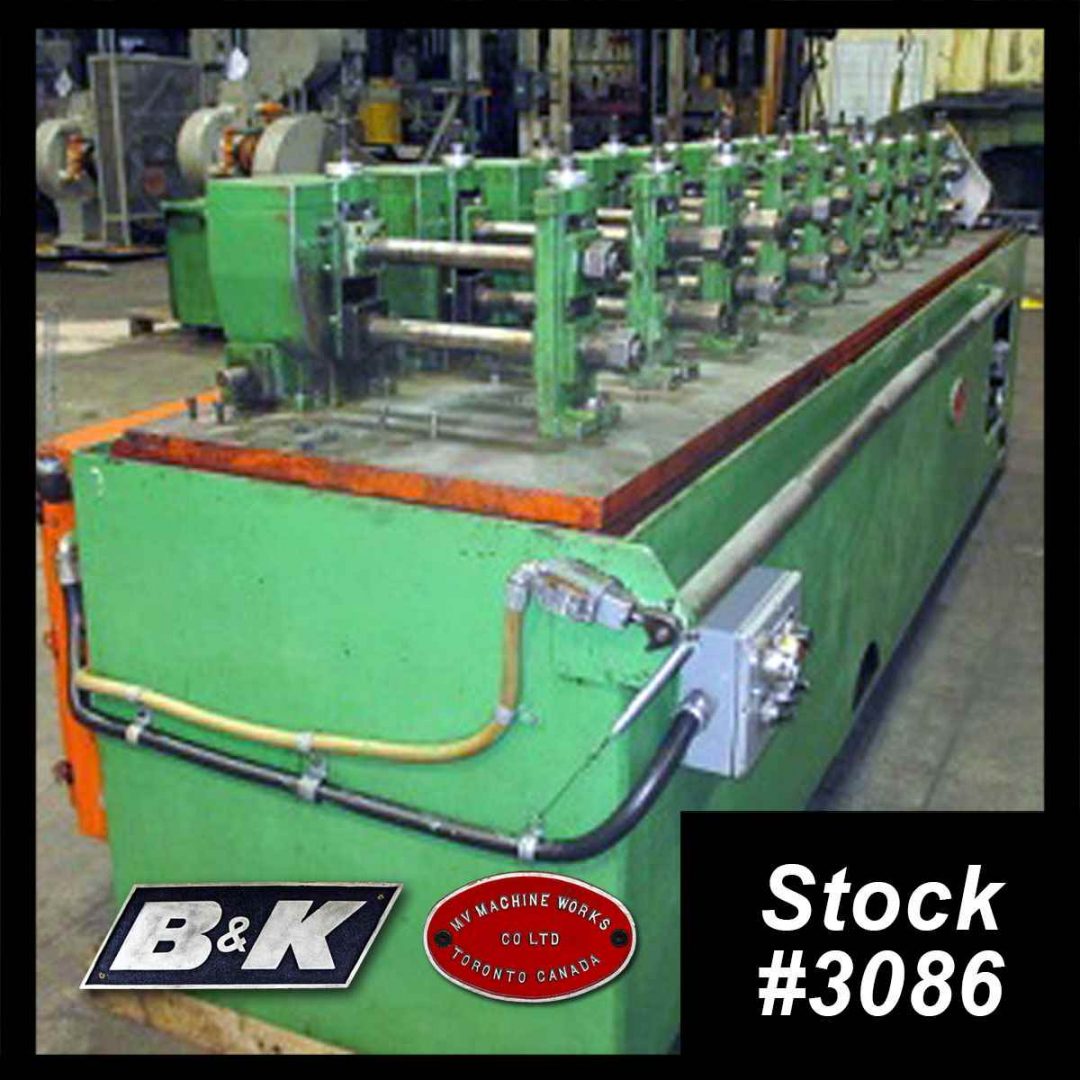 10 Stand Rollforming Line, 11/4" Spindle Diameter, Ohio