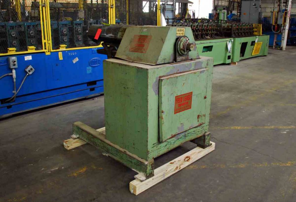 Single Arm Coil Reel, FEED LEASE CORP 5,000 Lb. x 18"