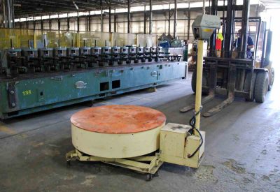 5000 Lb Pallet Decoiler 48 Inch Coil Diameter