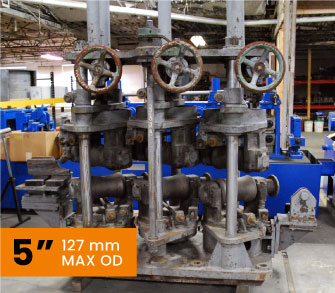 Five inch tube straightener machine