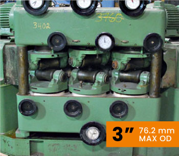 three inch tube straightener machine