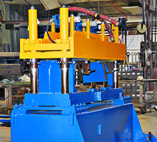 35 Ton x 3″ BRADBURY 4-Post Air Cut-Off Press