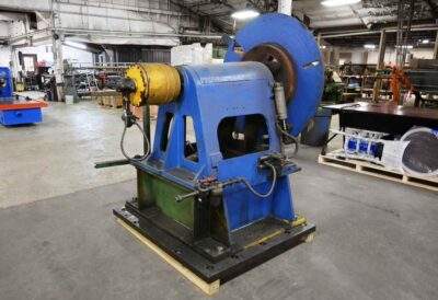 18,000 Lb. x 25" EQUIPMENT INC Single Uncoiler w/Feed Ramp, Coil Car & Back Stop - Image 3